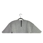 ZARA  Oversized Boxy Plush Crop Top 1/2 Short Sleeves Back Zipper S Grey #3161 Photo 5