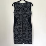 Grace Elements Black Jacquard Sleeveless Straight Sheath Dress ~ Size 6 Photo 1
