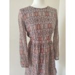 Broadway & Broome Dress Size 4 Long Sleeve Crew Neck A Line Abstract Print Photo 2