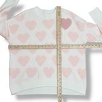 Vince Camuto  One and Only Hearts Pearl Embellished Sweater Ivory Pink‎ Medium Photo 10
