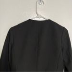 ZARA Basic Collection Lace Trim Crop Blazer Black S Photo 8