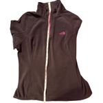 The North Face L Fitted Fleece Mid layer Long Sleeve Deep Plum Purple Top Photo 4