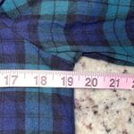 J. Crew Blackwatch Blue Green Flannel Squareneck Ruffle Top Size Small NWT Photo 7