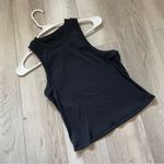 Peloton  Workout Tank Top crop racerback womens Black small activewear gym fitted Photo 0