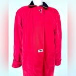 Fleet Street Fleet St. LTD Red Coat | GUC | Faux Suede Outer | Lined | Red | Warm | Long Photo 1