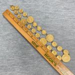 Vintage Gold Tone Ancient Roman Coin Medallion Statement Necklace Photo 9