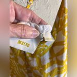 Maeve Anthropologie  Yellow White Patterned wide leg Jumper maxi 8 resort wear Photo 6