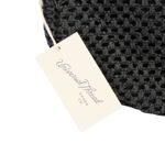 Universal Threads Universal Thread Straw Half Moon Shoulder Bag in Black Photo 6