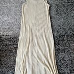 ZARA  Trafaluc Cream Sleeveless Knit Maxi Dress Photo 2