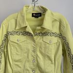 Christine Alexander Rhinestone Rodeo Western Jacket sz M Button Front Yellow Size M Photo 1