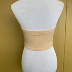 Women XS knit tube top and pull on shorts outfit tan Photo 9