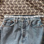 Levi's NWOT ® Premium LONG ICON SKIRT Light Wash Blue Denim Women’s Jean Skirt. Photo 11