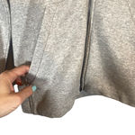 Adidas Gray Three Stripe Hooded Full Zip Sweatshirt Jacket Women Sz S Photo 1