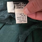 Vintage CROQUET 90s Dark Green Silk Fringe Western Button Up Shirt M Cowgirl Size M Photo 6