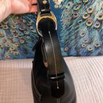 Dooney & Bourke Vintage Black Leather Satchel Shoulder Bag Photo 2