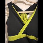 Lululemon Women's Athletica Sports Bra - Black & Lime Green Photo 2