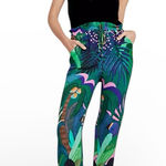 Farm Rio  for ANTHROPOLOGIE Tropique Embroidered Cropped Pants Photo 0