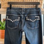 Michael Kors NWT MICHAEL Mid-Rise Studded Straight Leg Jeans, 2P Photo 5