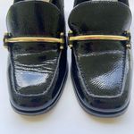 Enzo Angiolini  Black Patent Loafers with Gold Accent Photo 1