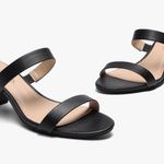 NWT Dream Paris Elegant Black Heeled Sandals Heels Formal Party Wedding Classic Size 9.5 Photo 0