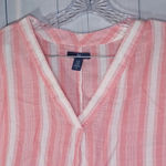 Gap  Striped v-neck 100% Cotton striped shirt Photo 2