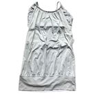 Lululemon  Size 4 Gray Silver Floral No Limits Built in Bra Banded Tank Top Gym Photo 1