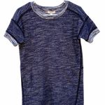 Madewell Navy Knit Short Sleeve knit Sweater Dress with pockets Photo 1