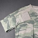 Time Tru Camouflage Sweatshirt Womens S Crew Long Sleeve Casual Pullover Top Green Photo 2