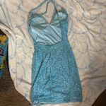 Homecoming primavera blue dress Size 4 Photo 2