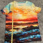 Sunset Ocean Graphic All Over Print T Photo 7