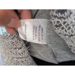 Oddi Anthropologie By  Mini Dress Rayon Stretch Knit Gray Lace Ruffle Hem S NWT Photo 7