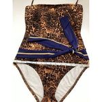 Tommy Bahama  belted animal print one piece. Small. Retails $147 Photo 8