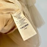 Anthropologie MAEVE by  Tiered Tulle Mini Dress in Taupe Size Large Photo 10