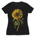 Anvil  size Small graphic sunflower skull traffic tee Photo 0