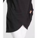 Athleta  Purana Wrap Sweatshirt Size Medium Black Photo 3