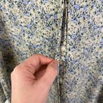 NYDJ  Floral Button Down Blouse Medium Pintuck Lightweight Cottage Office Relaxed Photo 1