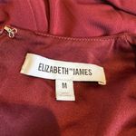 Elizabeth and James Warren burgundy draped sleeveless dress medium Photo 6