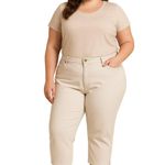 Lauren Jeans Co. Ralph Lauren Cream Cotton Capri Pants Women’s Size 16 Photo 0