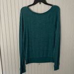 Victoria's Secret  PINK Teal Graphic Sweatshirt | Size Small Photo 3