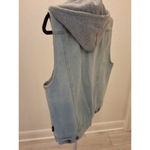 Brooklyn Cloth Brooklyn Co With Hood Pockets Button Up Size S Jean Vest Photo 3