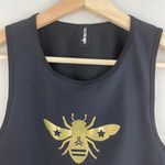 Ultracor Black Metallic Yellow Gold Level Bee Sports Top NEW Photo 2