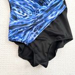 MiracleSuit  Blue Black Lynx Lazuli Oceanus One Piece Swimsuit Bathing Suit Photo 9