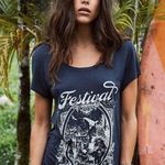 Spell & The Gypsy Collective RARE HTF VTG  Festival Fox Distressed Tee, Size L Photo 0