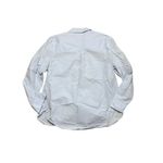 H&M  Cotton light weight light blue button down shirt women’s large Photo 2