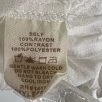 Hem & Thread  White Striped Smocked Waist Blouse - Size M Cottagecore Softgirl Photo 8