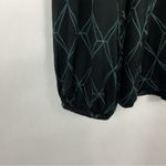 Soma Soft Jersey Peasant Sleeve Quiet Geo Black Top Size XS Photo 1