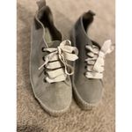 Manebi Grey suede espadrilles sneakers size 10 EUR 41 Lace Made In Spain Blue Photo 1