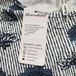 Bearsland Maternity Top Blue Floral Striped Short Sleeve L Gray Size L Photo 3