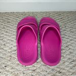 Crocs Women’s Classic 2-Strap Slide Sandals in Hot Pink Women’s 8 or Men’s 6 Photo 3