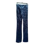 ZARA  crushed velvet stretch bell bottoms Photo 4